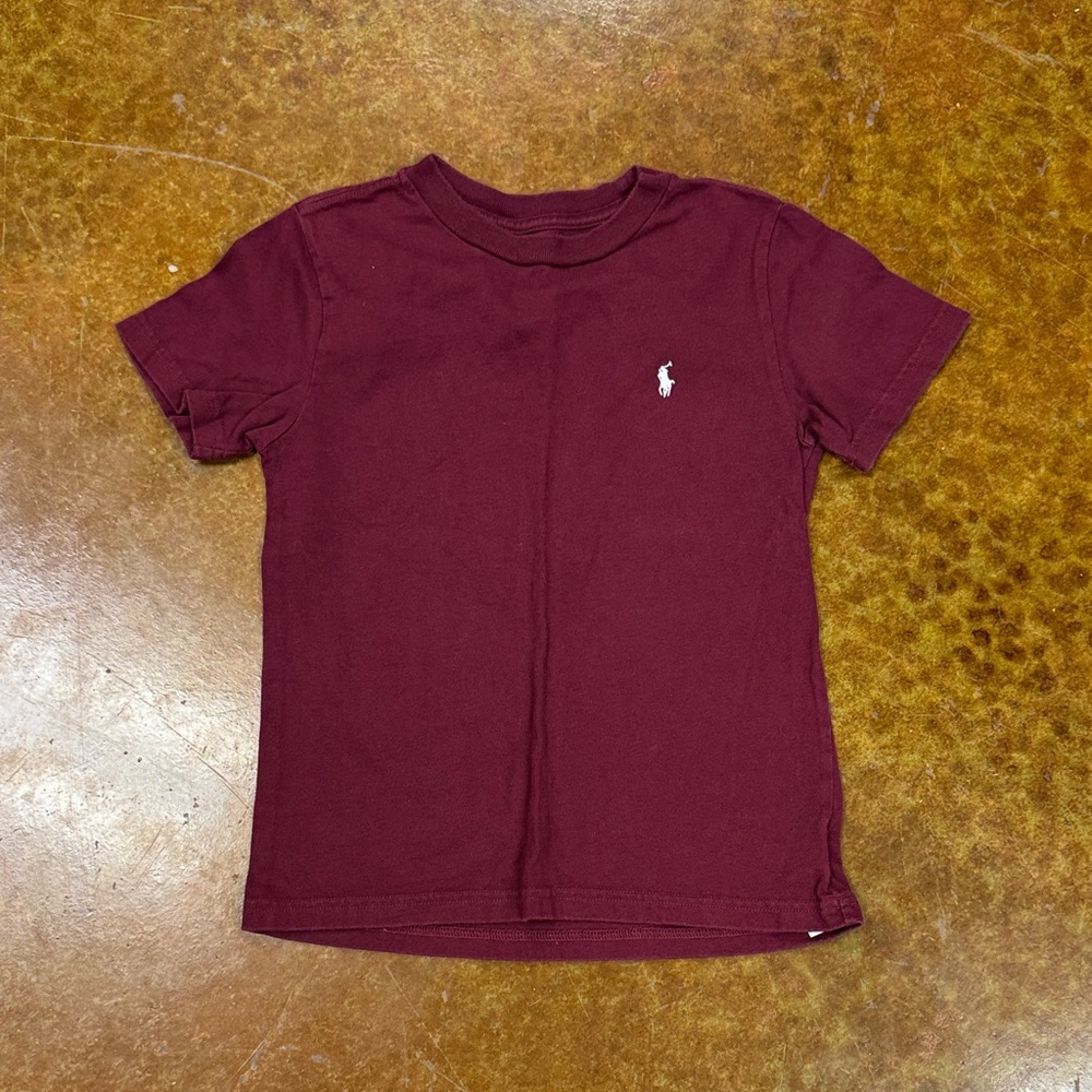Polo by Ralph Lauren Kids Burgundy Tee Sz 6